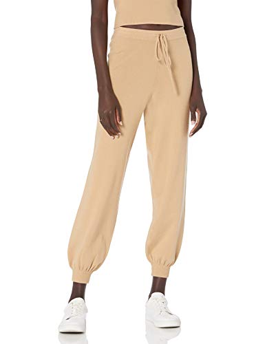 The Drop Maddie Pantalón Jogger Supersuave Holgado para Mujer, Curds & Whey, 3XL Grande