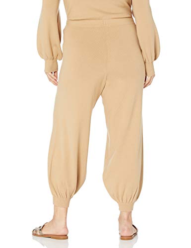 The Drop Maddie Pantalón Jogger Supersuave Holgado para Mujer, Curds & Whey, 3XL Grande