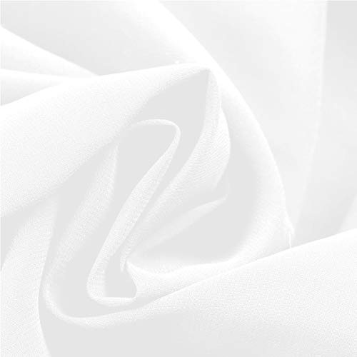 TiaoBug Falda Tul Mujer de Danza Ballet Falda Larga Irregular Cintura Elástica para Baile Gimnasia Ropa Danza Contemporánea Vientre Sevillanas Niñas Mujeres Blanco One_Size