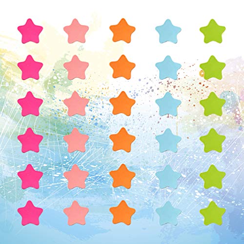 Tomaibaby Imanes de Estrellas Coloreados 120 Piezas Etiqueta Engomada Magnética de Estrellas Pizarra Etiqueta Engomada Magnética del Refrigerador Lindos Imanes Funcionales para Clase