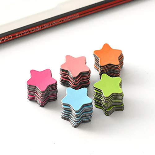 Tomaibaby Imanes de Estrellas Coloreados 120 Piezas Etiqueta Engomada Magnética de Estrellas Pizarra Etiqueta Engomada Magnética del Refrigerador Lindos Imanes Funcionales para Clase