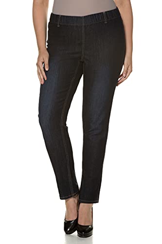 Ulla Popken Jeggings Denim M.Gürtelschlaufen, Vaqueros para Mujer, Azul (Fashion Denim 94), 46