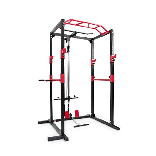 Ultrasport Rack de energía, Adultos Unisex, Negro/Rojo