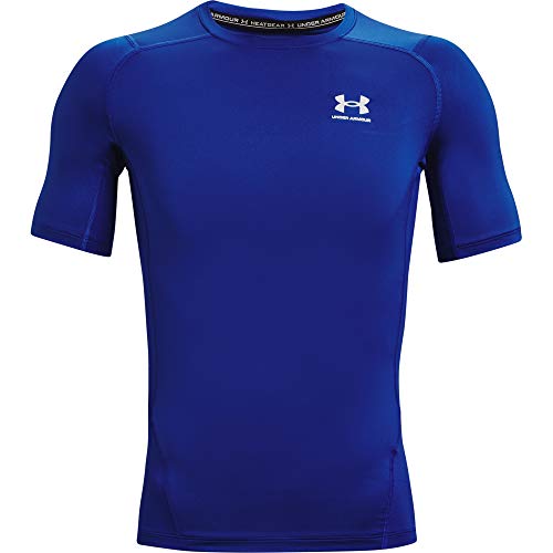 Under Armour Camiseta de compresión Heatgear para Hombre, Hombre, Camiseta, 1361518-400, Royal/White 400, Large