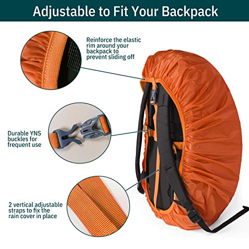 Unigear Funda Impermeable para Mochila 15~80L Cubierta de Bolsa Bolso Protector de Lluvia para Camping Senderismo Excursionismo