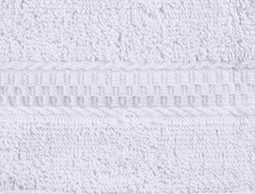 Utopia Towels - Juego de Toallas Premium (30 x 30 cm, Blanco) 600 gsm 100% algodón para la Cara, Toallas Altamente absorbentes y de Tacto Suave para la Punta de los Dedos (Paquete de 12)