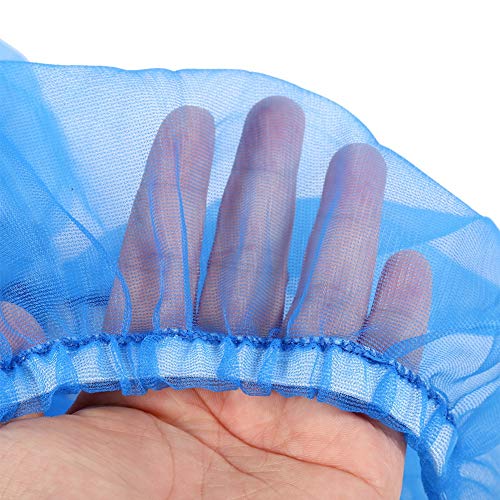 Venta Loca Cubierta del recolector de Semillas de Jaula de pájaros, Nueva Cubierta de Nylon de la Jaula Shell Shell Productos para Mascotas(Azul)