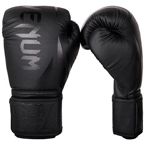 VENUM Challenger 2.0 Kids Guantes de Boxeo, Unisex-Youth, Negro/Negro, 8-Ounce