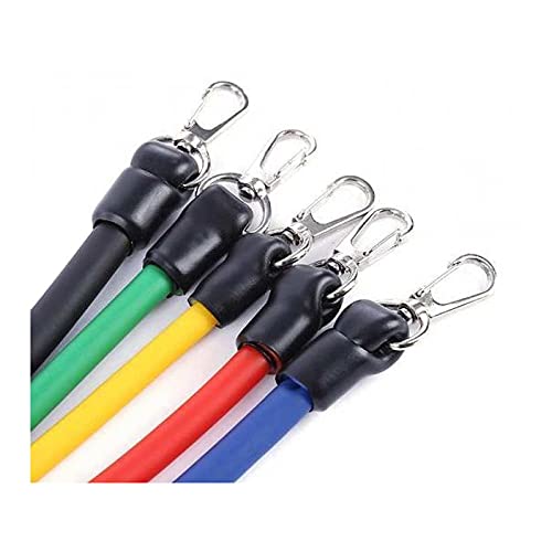 VERK GROUP, Bandas elásticas Ejercicio musculación Fitness Yoga Crossfit, 100% látex, Kit 11 Piezas