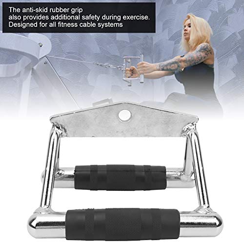 VGEBY Fitness Tricep V en Forma de Barra de presión hacia Abajo Mango de Entrenamiento de Remo Mango de Entrenamiento de Remo de Goma Equipo de tríceps