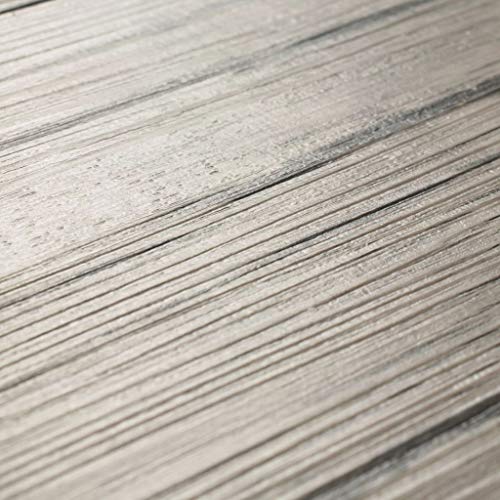 vidaXL 36x Lama de Suelo Baldosa Loseta Tarima Flotante Azulejo Salón Antiestático Ignífugo Impermeable Antideslizante 5,02 m² PVC 2mm Gris Claro