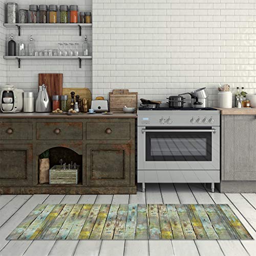 Vilber Gran Chef Wood Alfombra, Vinilo, Multicolor, 50x120x0.2cm
