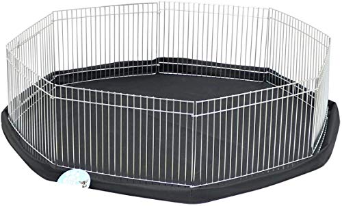 VivaPet - Parque para Animales con Paneles Laterales, Octogonal, para roedores y Cachorros, con 8 Paneles, pequeño, 86,36 cm