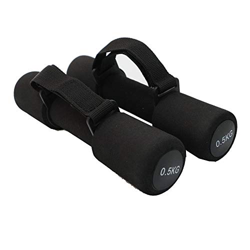 VLFit Mancuerna Blanda de 0,5 kg, 0,75 kg o 1 kilogramo Ideal para aeróbic, Pesas con Correa de Mano Regulable, Pesas para Fitness, Mancuernas de Entrenamiento - Juego de 2