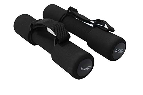 VLFit Mancuerna Blanda de 0,5 kg, 0,75 kg o 1 kilogramo Ideal para aeróbic, Pesas con Correa de Mano Regulable, Pesas para Fitness, Mancuernas de Entrenamiento - Juego de 2