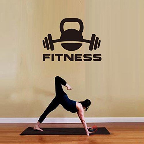 VOSAREA Fitness Wall Decal Workout Gym Vinilo Pegatinas Estilo de Vida Saludable Home Decor Wall Art Murales Tatuajes de Pared