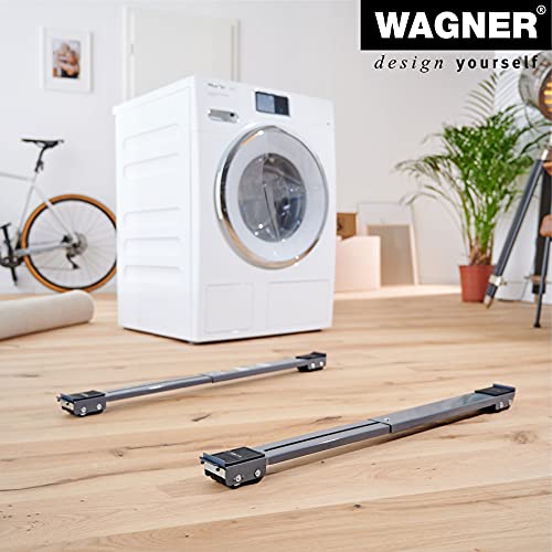 Wagner Plataforma de Carga MM 1199 - 45-70 cm - Ajustable, Frenos - para el Transporte de Mercancías de Diferentes Tamaños, 500 kg de Capacidad de Carga, Resistente, Carga Protegida - 20119901