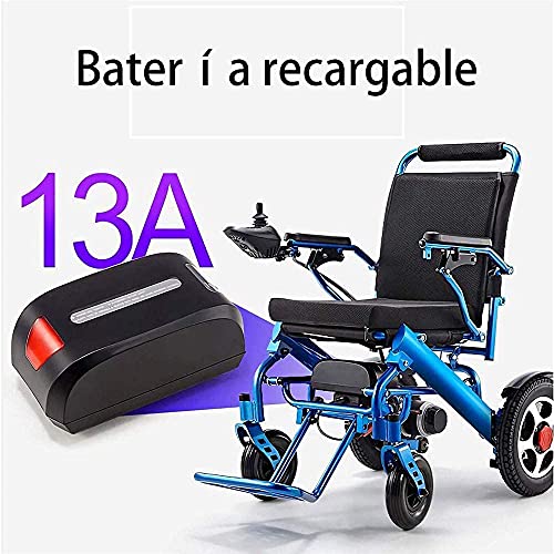 Wheel-hy Silla de Ruedas eléctrica de Aluminio Plegable - Prim Ancho de Asiento 45 cm