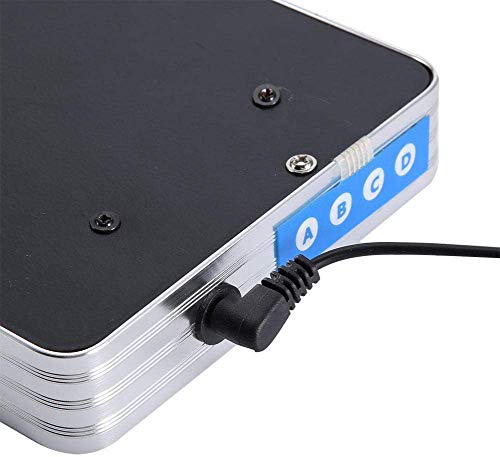Wifehelper Digital LED Calendario Reloj Temperatura Oficina Hogar Sala de Estar Relojes de Pared Conector EU 110-240V(Hora + Minuto + Segundo)