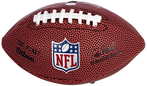 Wilson F1637 Pelota de fútbol Americano The Duke NFL Micro Juego recreativo y colección, para niños, Marrón, 17 x 10 cm