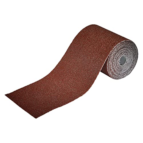 wolfcraft 1771000 1771000-1 Rollo Papel abrasivo, Plata, grano 60, 5 x 115 mm
