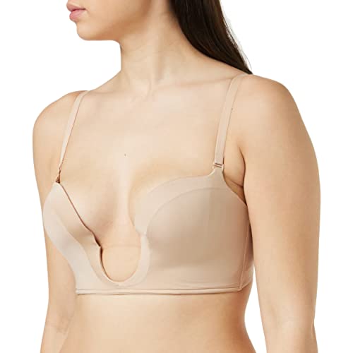 Wonderbra Ultimate Plunge, Sujetador con Escote Para Mujer, Beige (Skin), 90C (Talla fabricante: 90C)