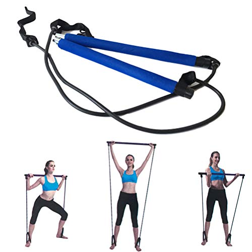 Woorea Pilates Barra de tonificación Ejercicio Gimnasio en casa Yoga Gimnasio Cuerpo Entrenamiento Cuerpo Resistencia Abdominal Bandas Tirador de Cuerda