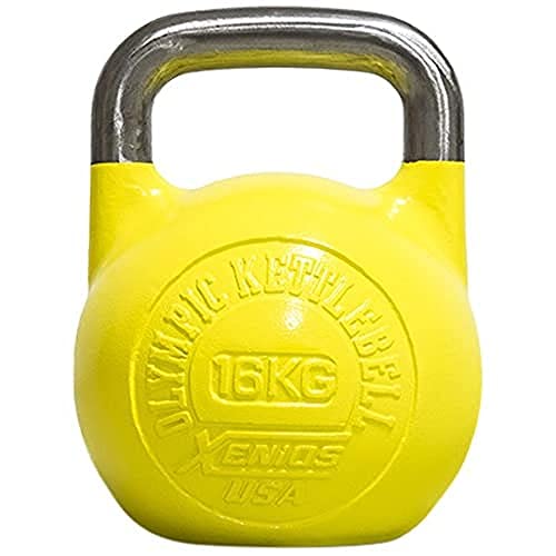 Xenios USA XSSTOKBL16 Pesa Rusas - Russian Girevoy Competition Kettlebell 16 Kg Ideal para la práctica del Entrenamiento Funcional, WOD, potenciamiento Muscular
