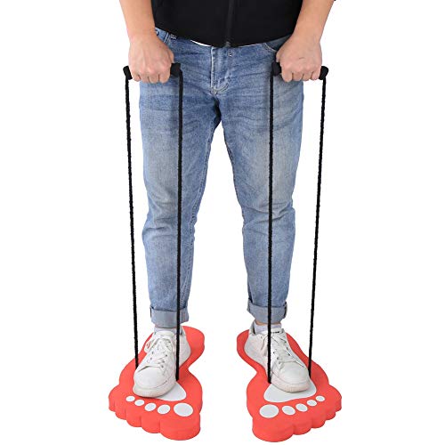 XINMYD Zancos Paso a Paso para niños, 1 par de zancos para niños, Paso a Paso, integración sensorial, coordinación de Equilibrio, Equipo de Ejercicio al Aire Libre(Rojo)