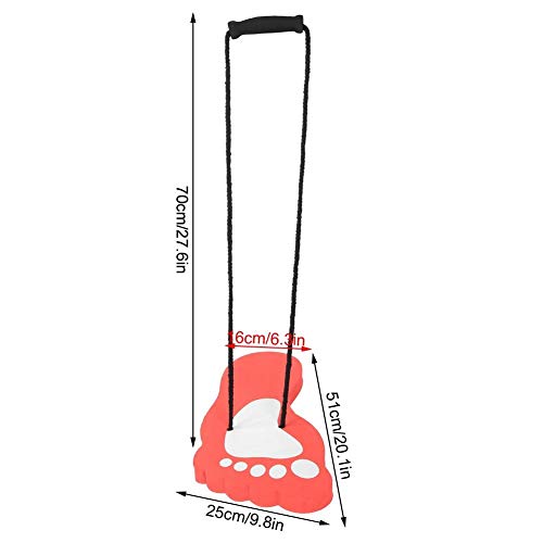 XINMYD Zancos Paso a Paso para niños, 1 par de zancos para niños, Paso a Paso, integración sensorial, coordinación de Equilibrio, Equipo de Ejercicio al Aire Libre(Rojo)