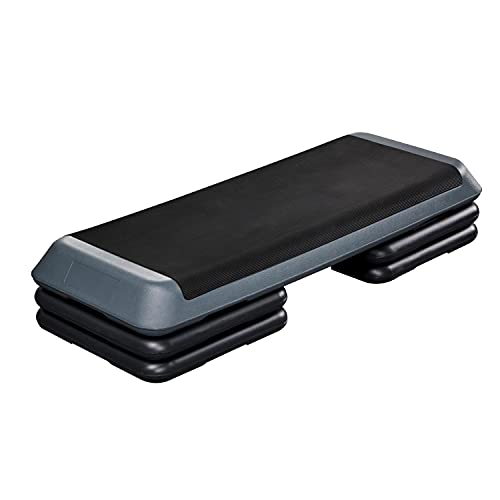 Yaheetech Máquinas de Step para Fitness Carga 250kg Altura Adjustable en 11cm/16cm/21cm Aeróbico Fitness Antideslizante para Oficina/Casa/Gimnacio/Aire Libre