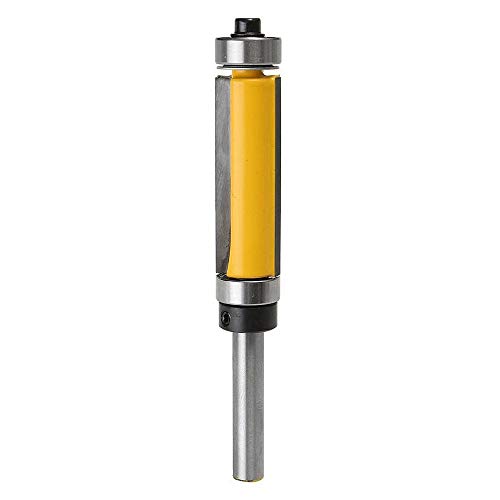 Yakamoz 1/4 vástago Roulement Flush Guarnición broca para rebajador de vertedor le Travail du Bois Jaune