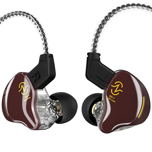 Yinyoo CCZ - Auriculares de Diadema con Cable con Controlador dinámico 1DD, Sonido de Graves HiFi para músicos, Escenario, batería, Iglesia, Entrenamiento, Gimnasio