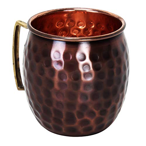 Zap Impex - Juego de 4 tazas para mula mosqueada de cobre antiguo de Moscú
