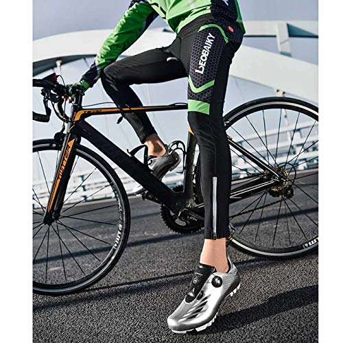 Zapatillas de Ciclismo MTB para Hombre,Zapatillas de Ciclismo de Montaña para Adulto con Amortiguación de TPU Ciclismo Zapatillas de Ciclismo para Mujer,Silver-38