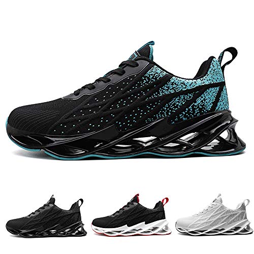 Zapatillas Running Hombre Tenis de Deportivas Casual para Correr Gimnasio Bambas Blackblue 42 EU