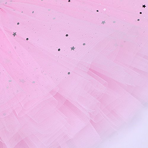 ZNYUNE Niña Tutu Vestido de Ballet Danza Clásico 184 Rosa M para 3-4 años