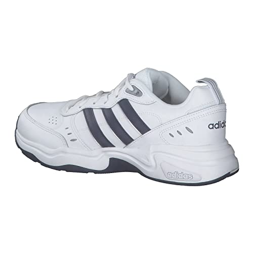 Adidas Strutter, Zapatillas Deportivas Fitness y Ejercicio Hombre, Blanc Bleu Foncã Argent Mat, 45 1/3 EU