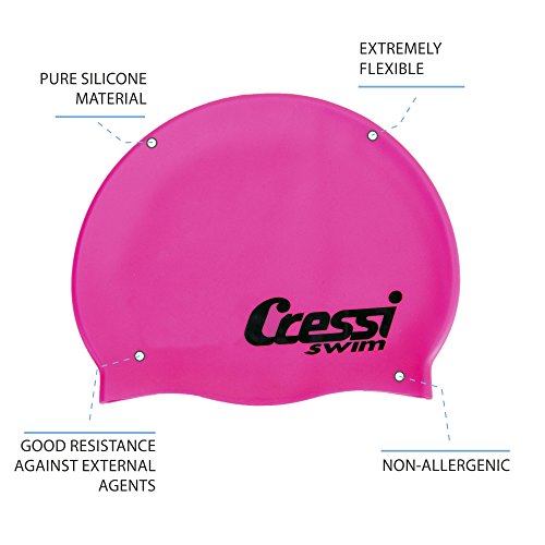 Cressi XDF220210 - Gorro de Baño Infantil, Rosa, talla única