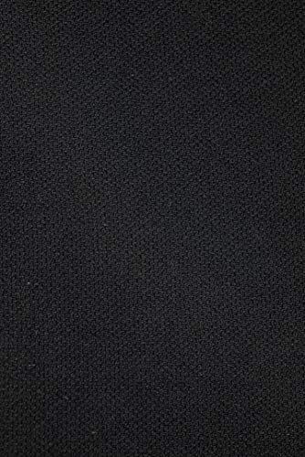 Desconocido Kit Tela para tapizar (Puertas, Paneles o pilares) del Interior del vehículo. Pegamento Alta Temperatura y brocha Gratis. Tejido Negro Elastico y Resistente con una Capa de CHARMES.