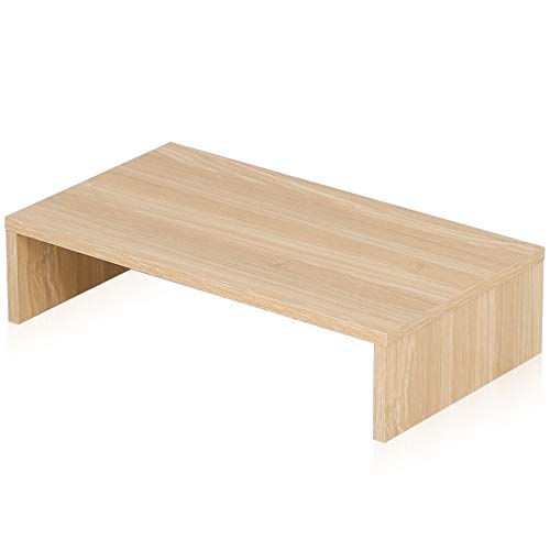 FITUEYES Soporte Monitor Elevador Monitor de Madera L42.5xW23.5xH10cm (Amarillo) FDT104201WO