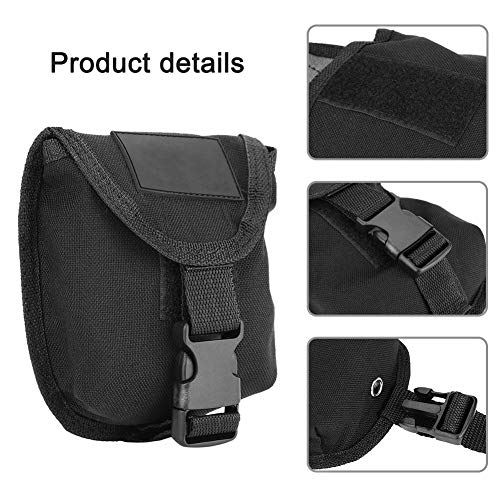 Heaveant Bolsillo para lastre de Buceo, 2KG Bolsillo para el cinturón de lastre para Buceo con Hebilla de liberación rápida(Negro)