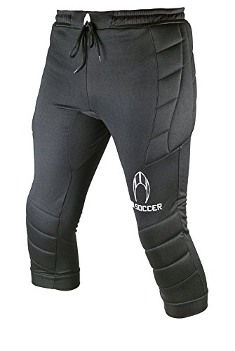 HO Soccer 3/4 Logo Pantalones de Portero, Unisex Adulto, Negro, M