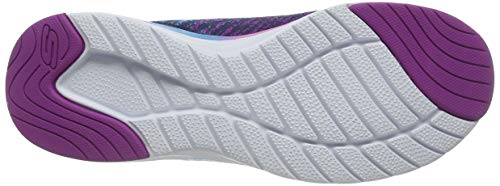 Skechers Ultra Groove, Zapatillas Mujer, Azul (Navy Multi Knit Mesh/Multi Trim), 36 EU
