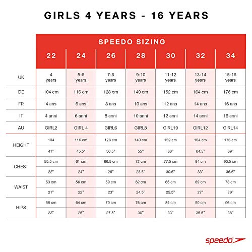 Speedo Essential Endurance Bañador Niña para Natación, Color Negra, Talla 7,8 Años