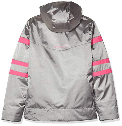 SPYDER Podium Chaqueta De Esquí, Niñas, Silver, 14