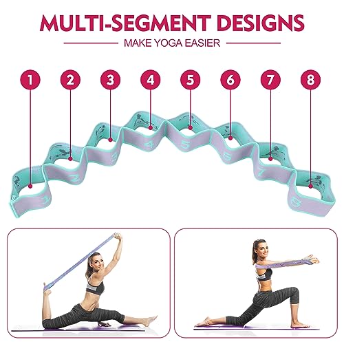 2 Bandas De Resistencia Para Yoga + 5 Bandas De Gimnasia Para Piernas Combo Set Para Niños, Adultos, Hombres Y Mujeres Para Pilates, Estiramientos, Danza Y Todo Tipo De Entrenamiento Físico.