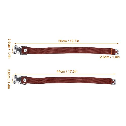2 Piezas Correas para Bandas para Piernas Zancos para Paneles de Yeso Correas para Piernas 50 cm 44 cm Piezas de Repuesto para Zancos para Paneles de Yeso para Rendimiento en la Calle Mejoras