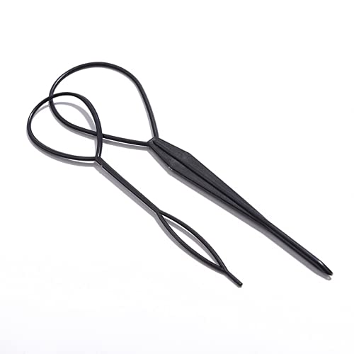 2 Piezas Herramienta para trenzar y hacer coletas,Trenza cola de caballo máquina de herramienta de trenzado,Accesorios de peluquería para estilismo del cabello