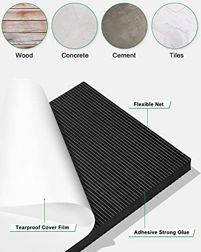 4 Protectores Pared de Garaje Autoadhesivos, 40 x 20 x 2cm para Columnas, Puertas de Coche y Parachoques, Protección contra Impactos, Negro